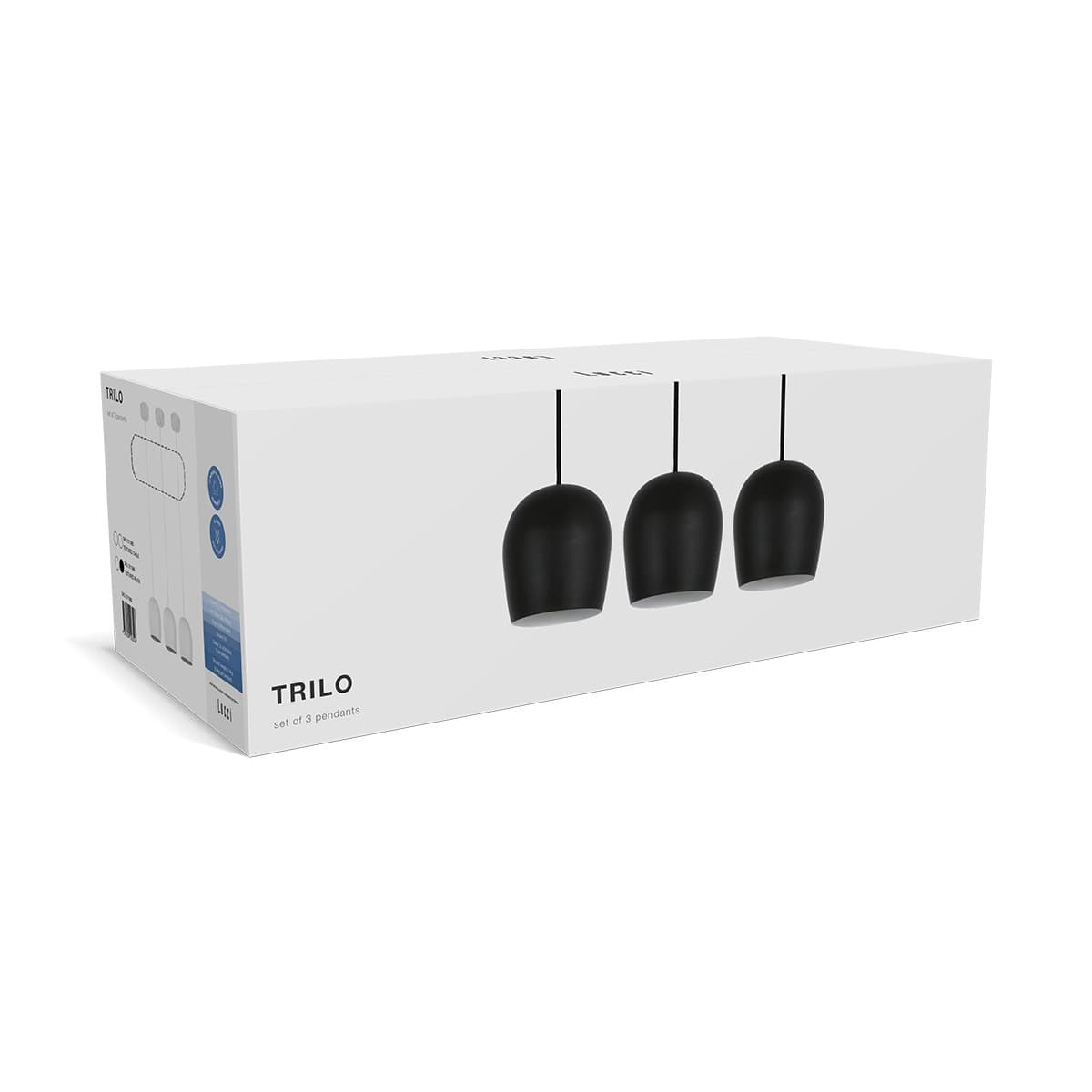 Trilo Pendant 3 Pack in White