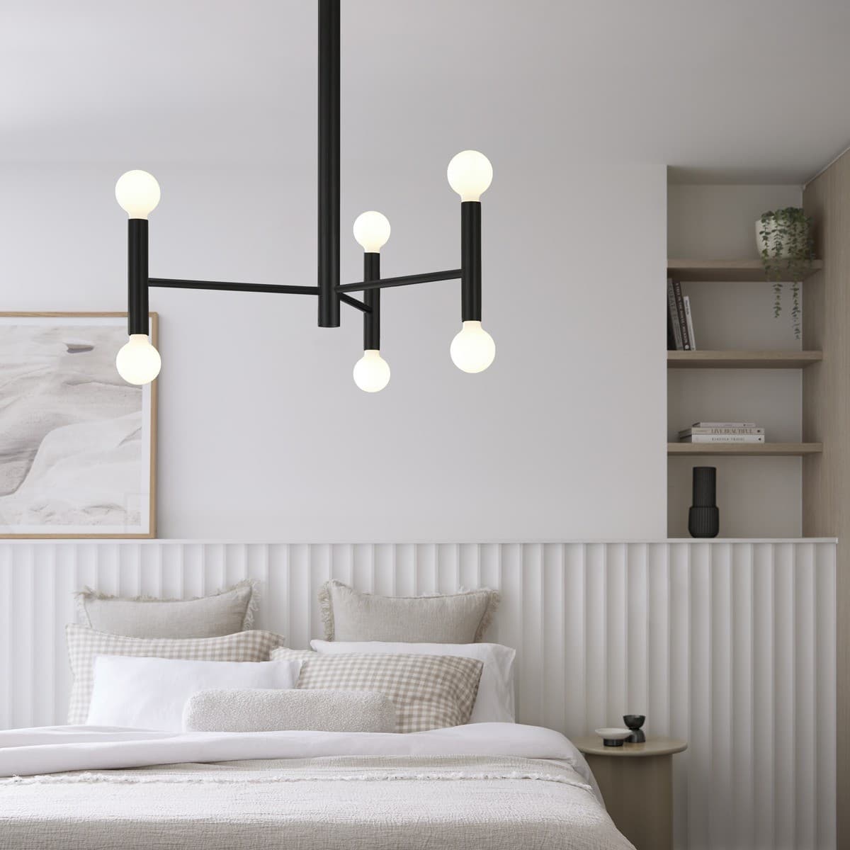 Parker 6 Light Pendant in Black