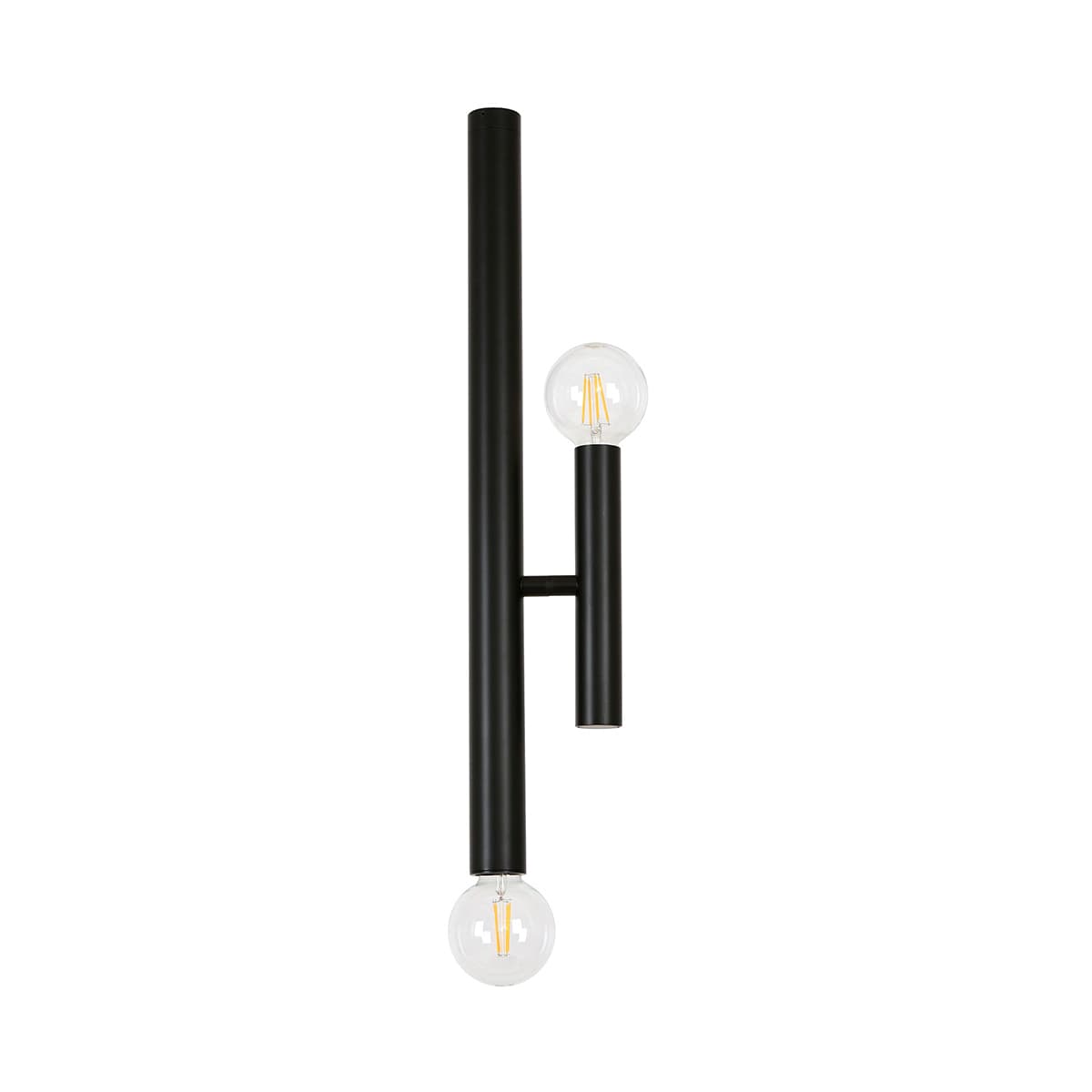 Parker 2 Light Drop Pendant with Adjustable Arm in Black-img-1