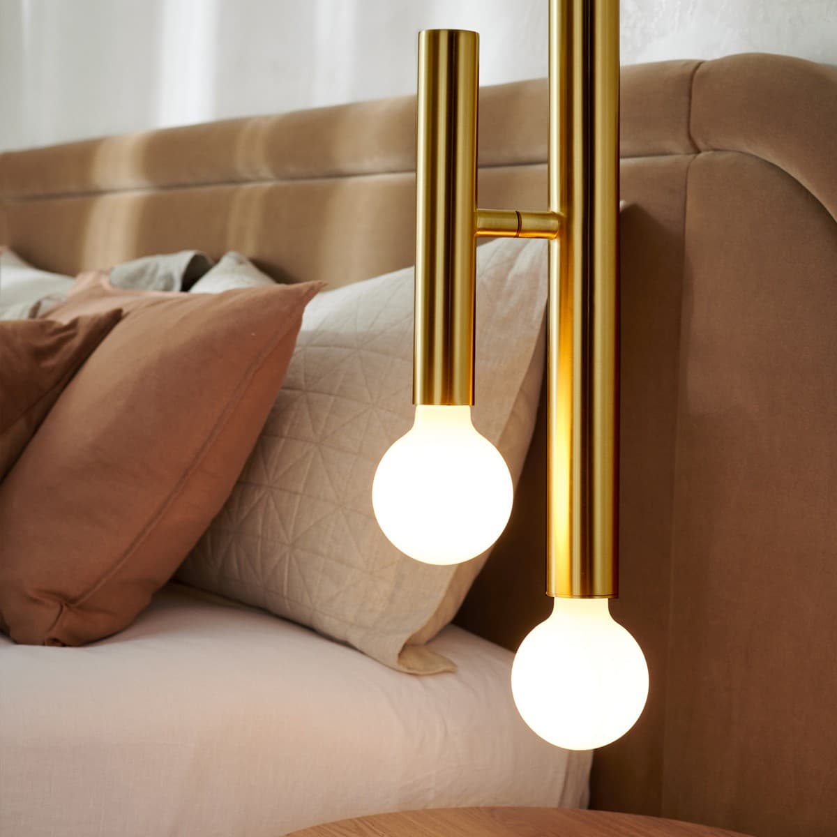 Parker 2 Light Drop Pendant with Adjustable Arm in Brass-img-3