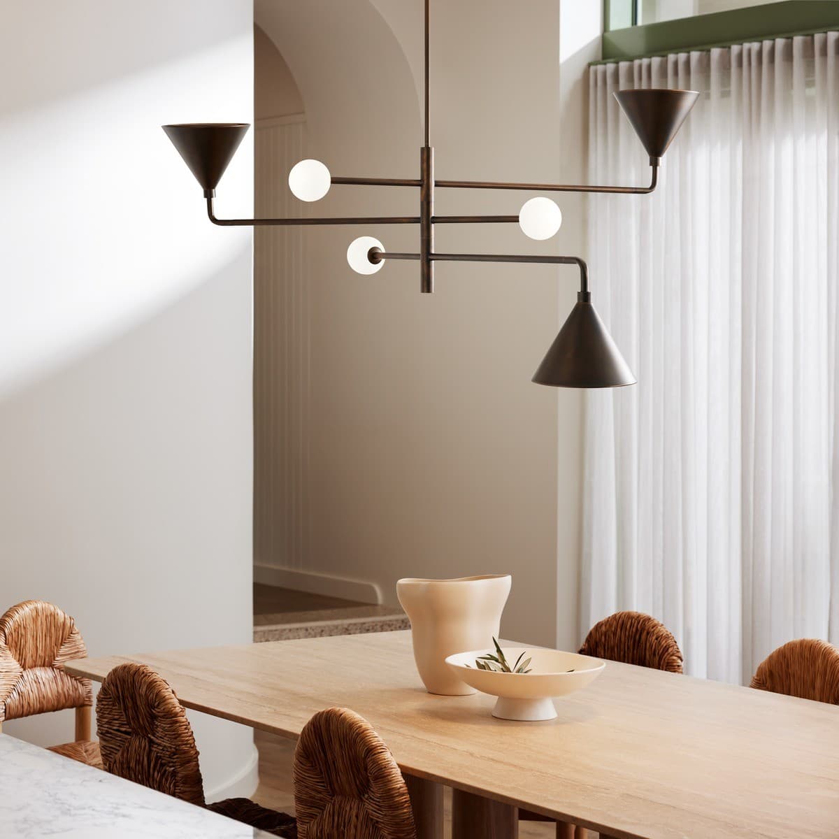 Miller 6 Light Pendant in Bronze-img-4