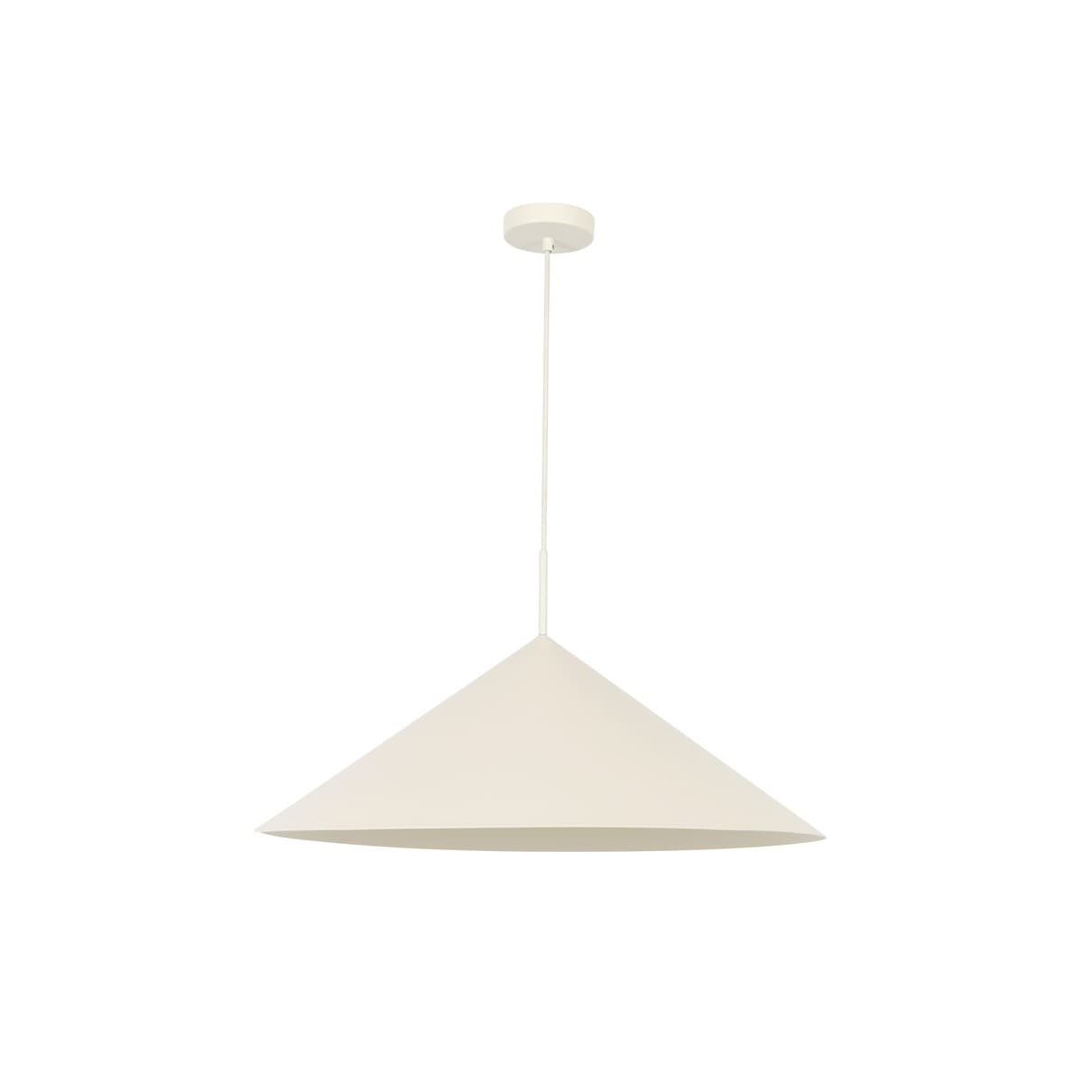 Everest 1 Light Large Pendant in Textured Chalk-img-1