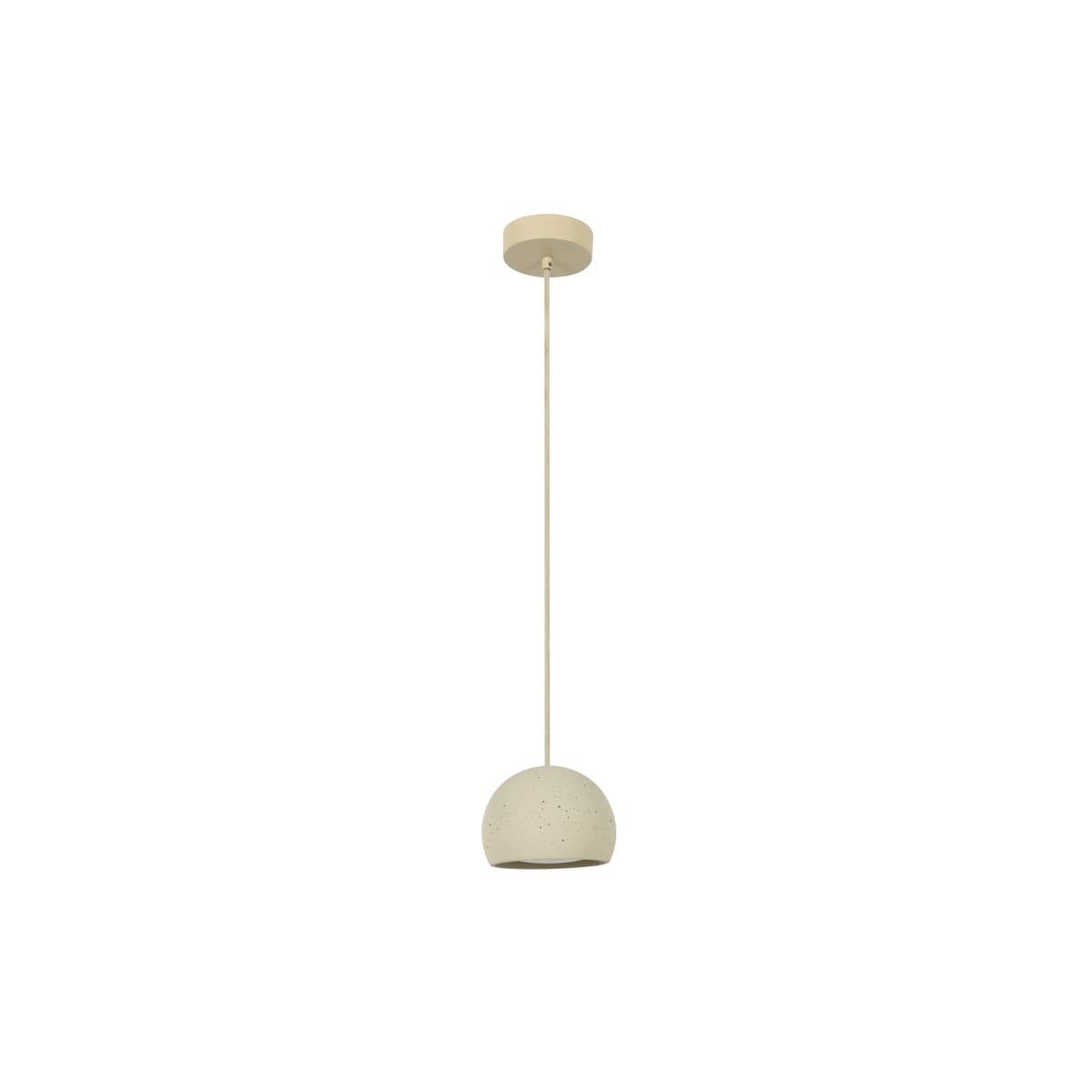 Ravine 1 Light Small Round Pendant in Stone Concrete-img-1