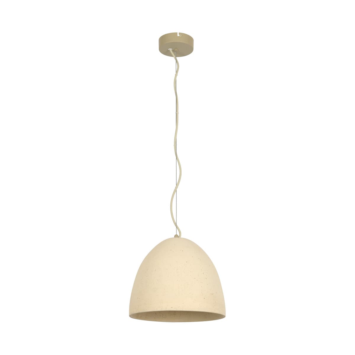 Fjord Small Dome Pendant in Stone Concrete