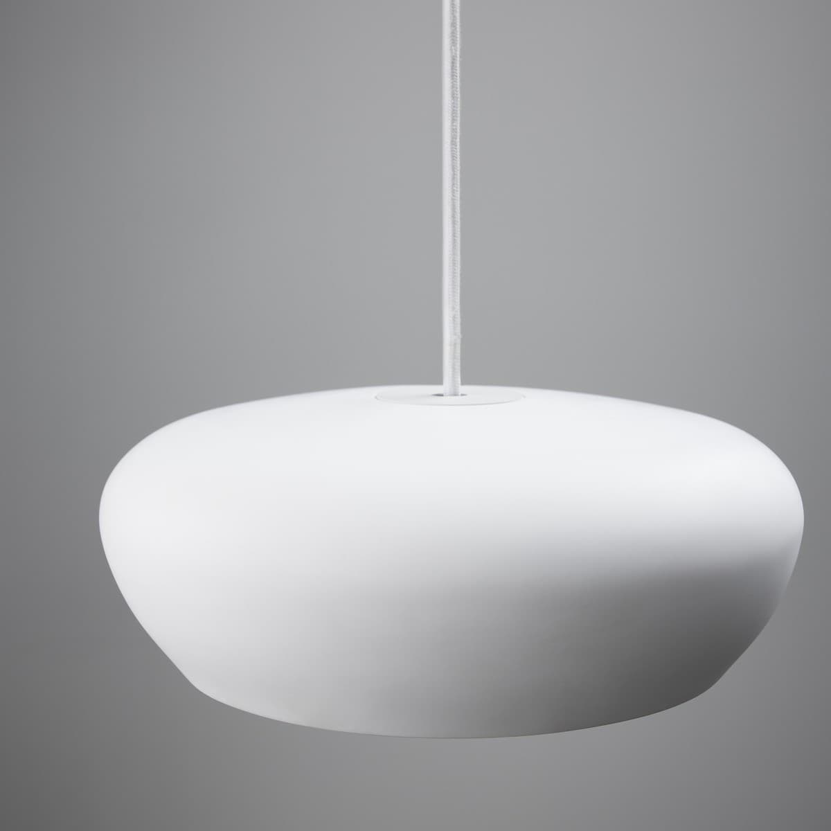 Fjord 1 Light Squat Pendant in White Gypsum-img-2