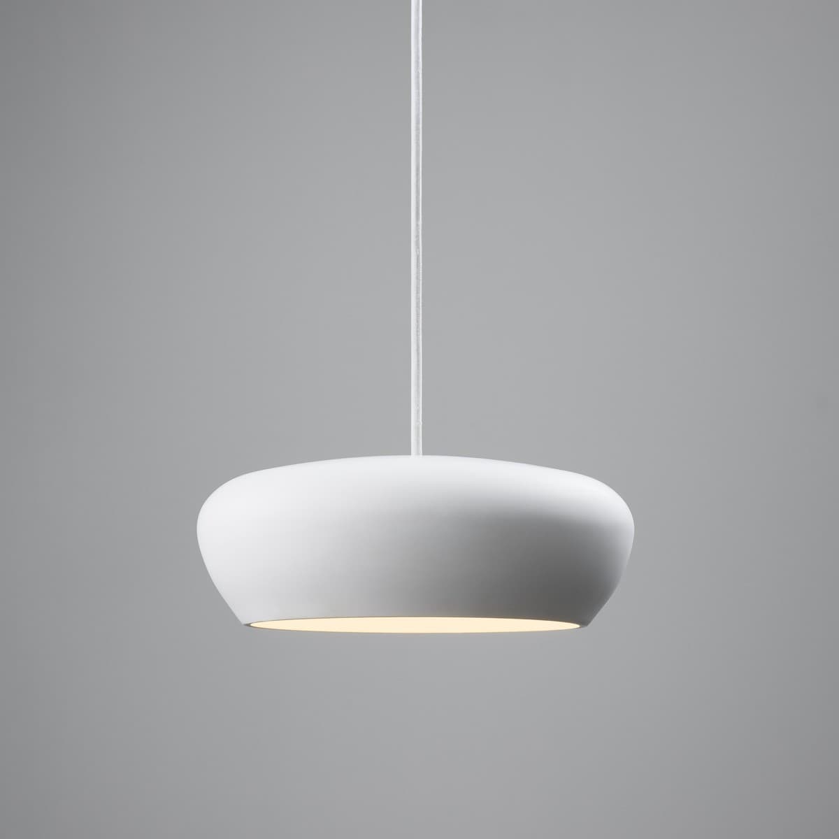 Fjord 1 Light Squat Pendant in White Gypsum-img-3
