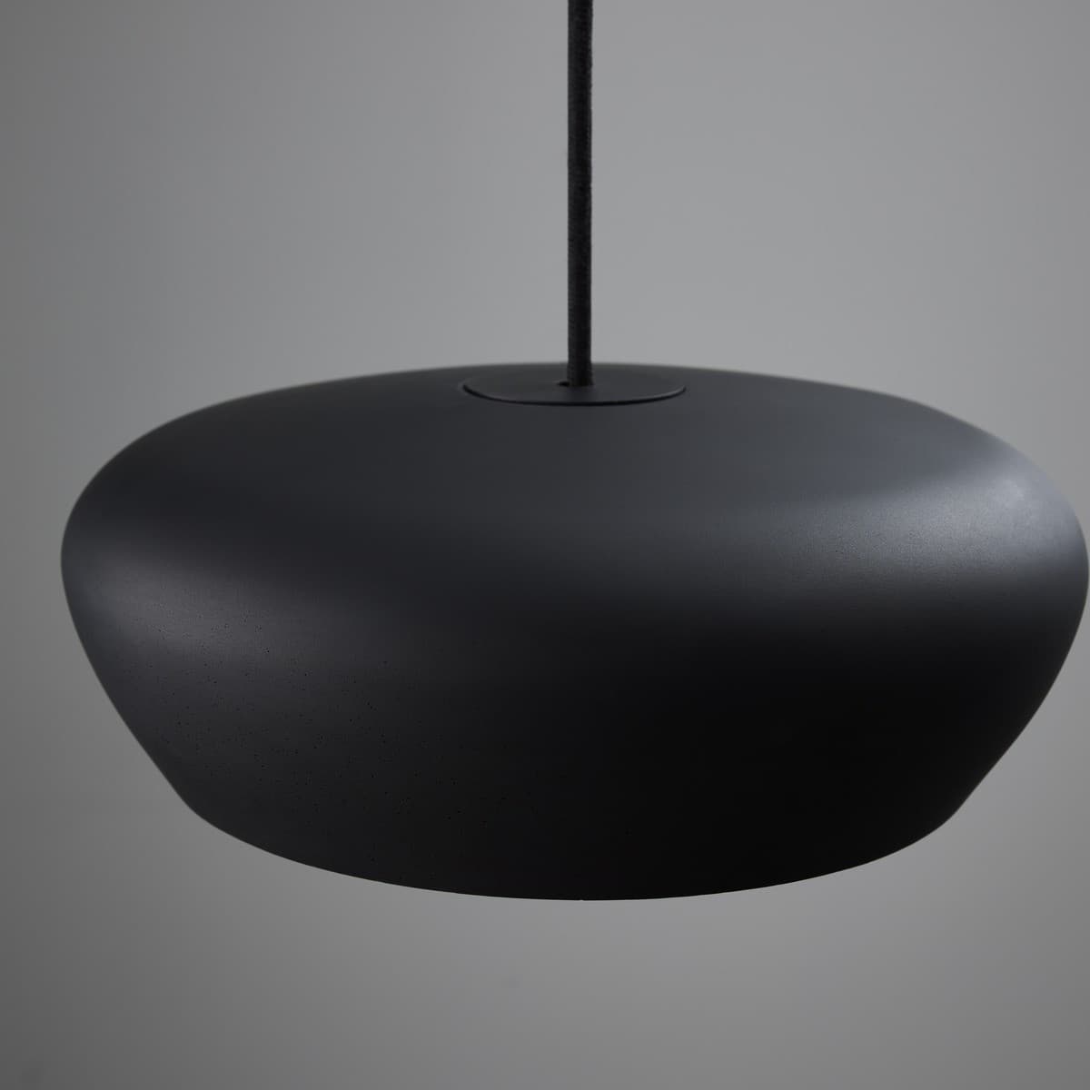 Fjord 1 Light Squat Pendant in Black Concrete-img-5