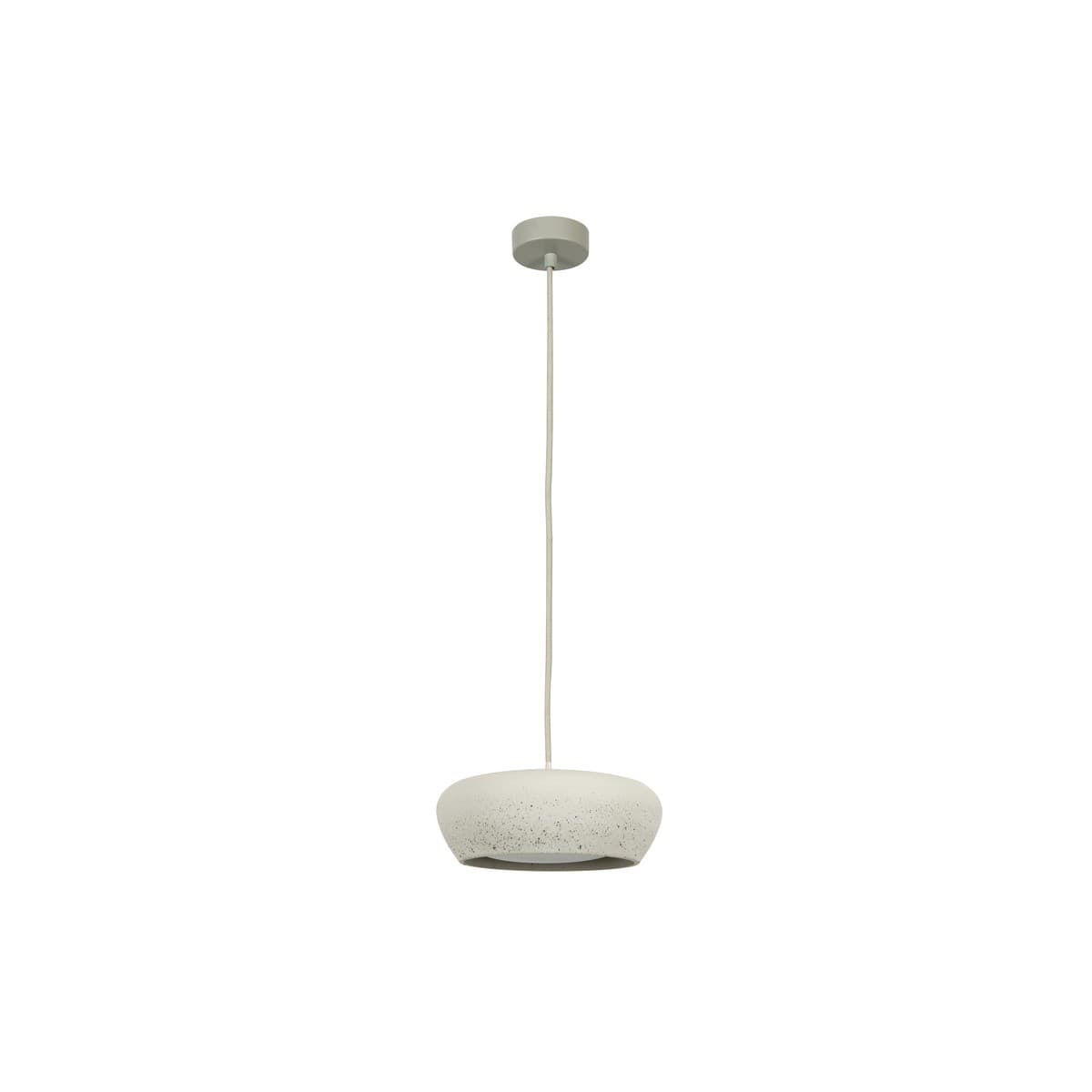 Fjord 1 Light Squat Pendant in Stone Concrete-img-1
