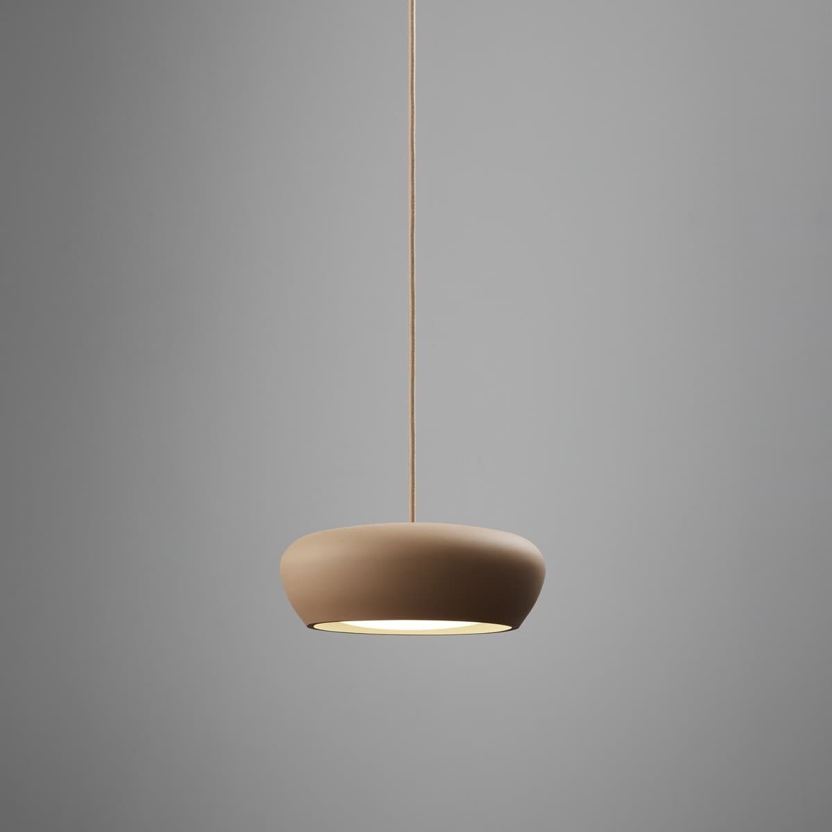 Fjord 1 Light Squat Pendant in Clay Gypsum-img-3