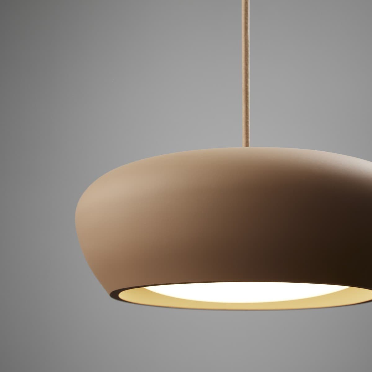 Fjord 1 Light Squat Pendant in Clay Gypsum-img-4
