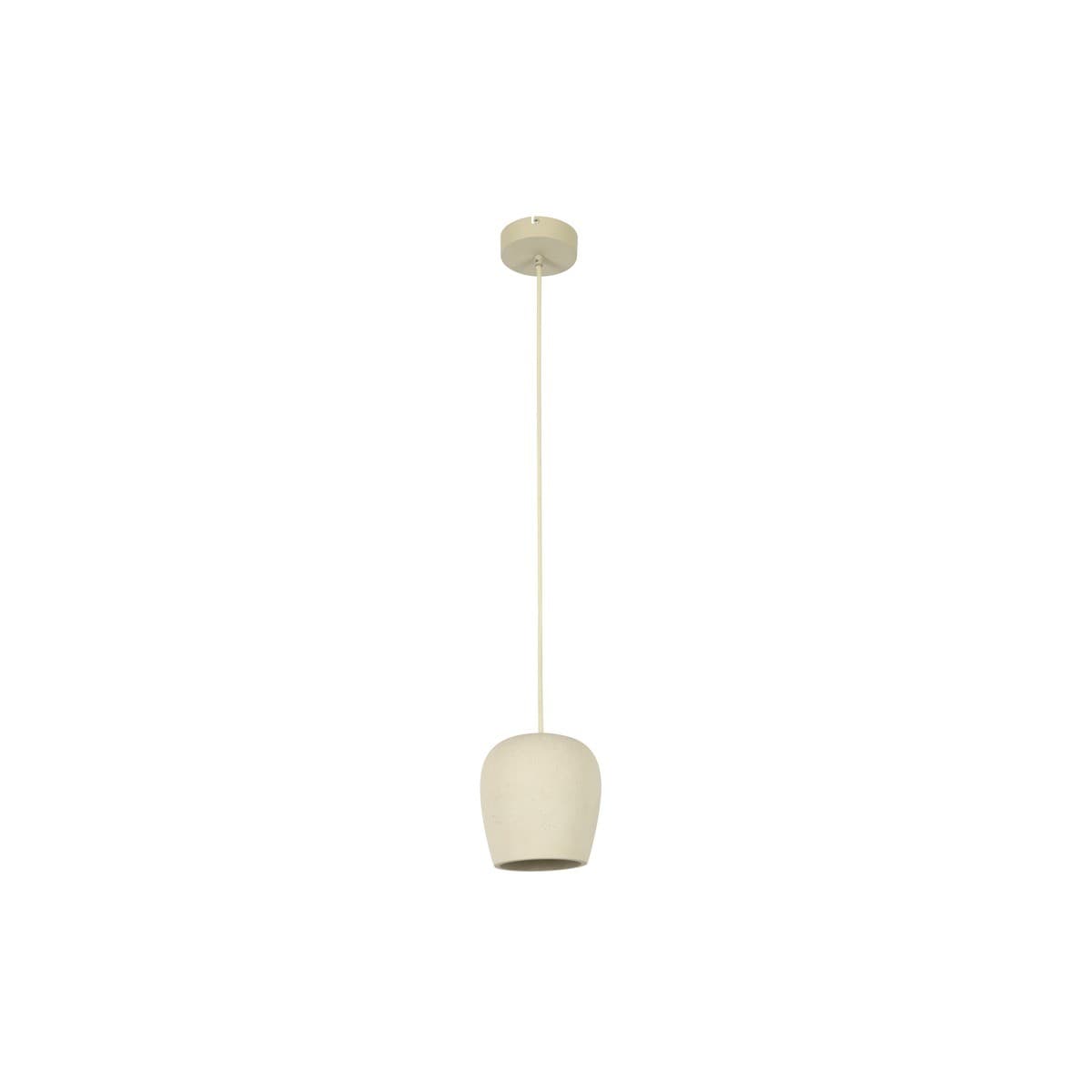Fjord 1 Light Small Drop Pendant in Stone Concrete-img-1