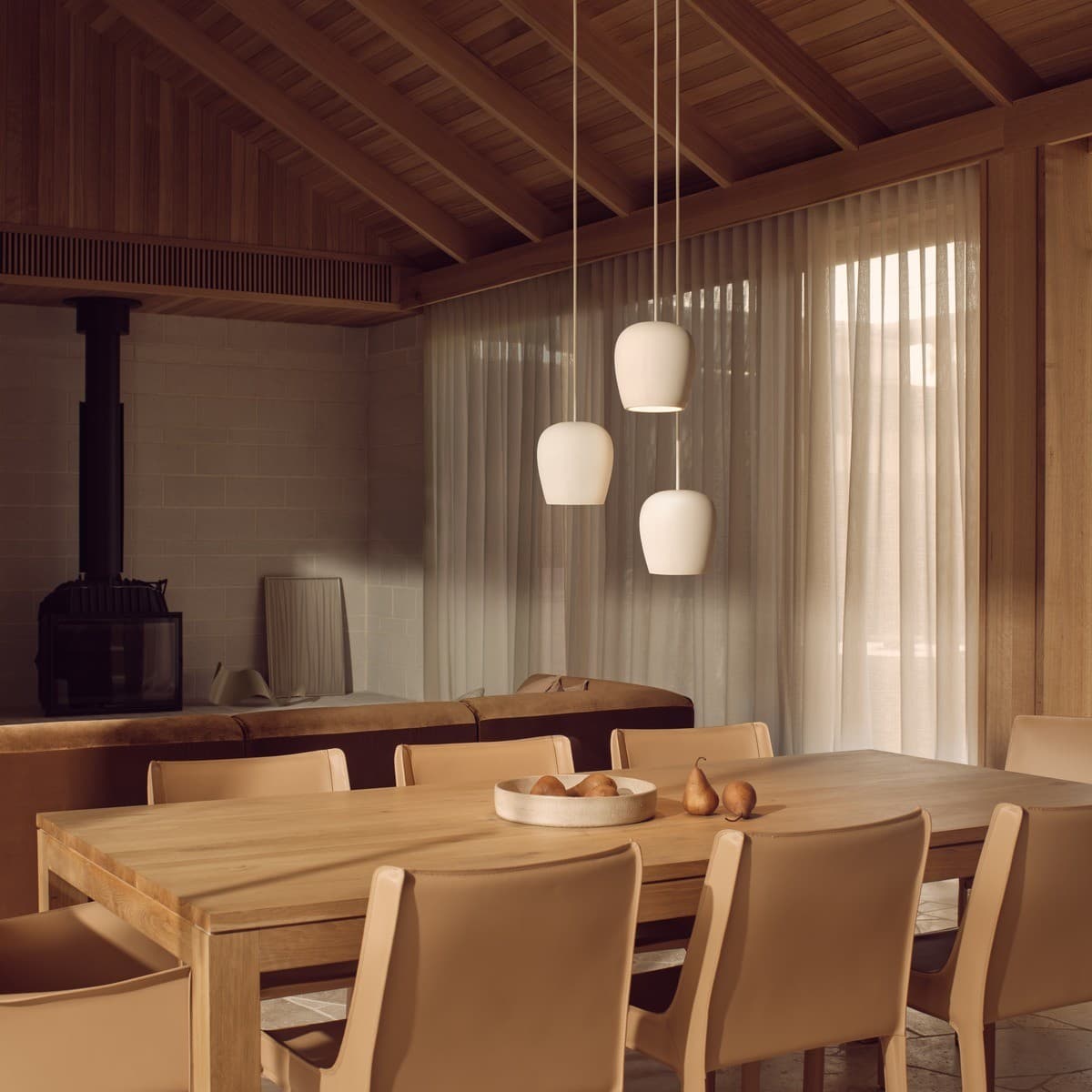 Fjord 1 Light Small Drop Pendant in Stone Concrete-img-3