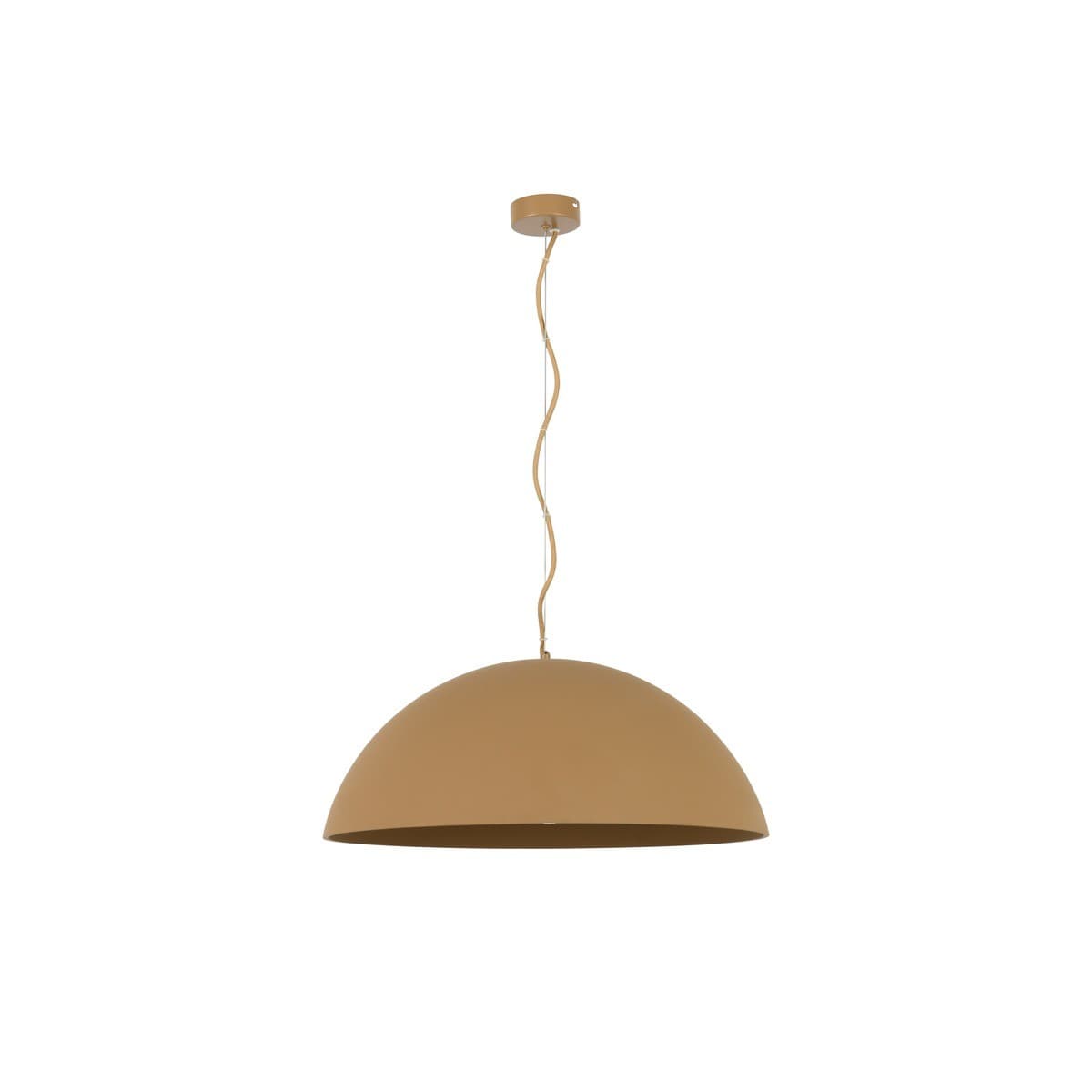 Fjord 1 Light Large Dome Pendant in Clay Gypsum-img-1