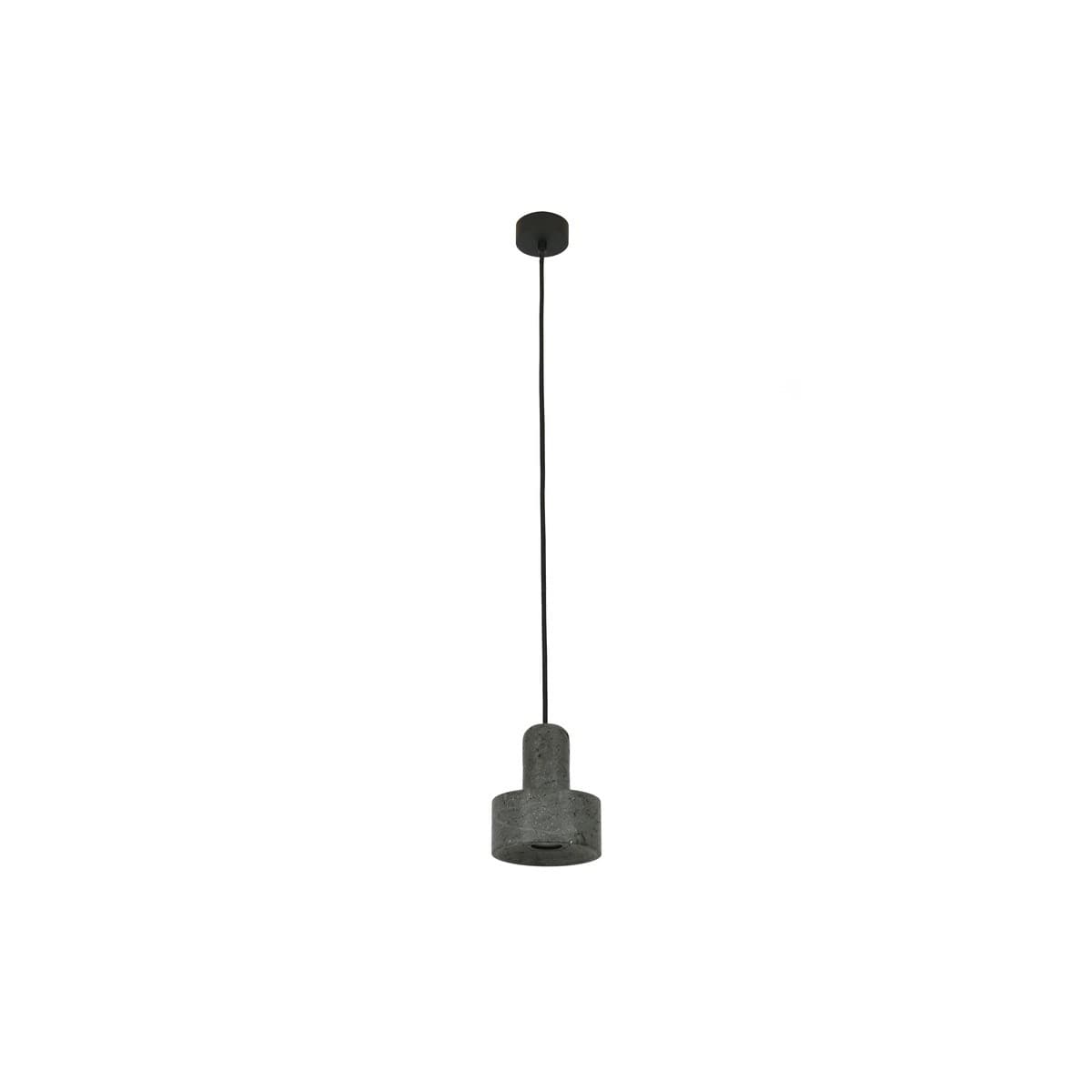 Traviato 1 Light Squat Pendant in Lava Stone-img-1