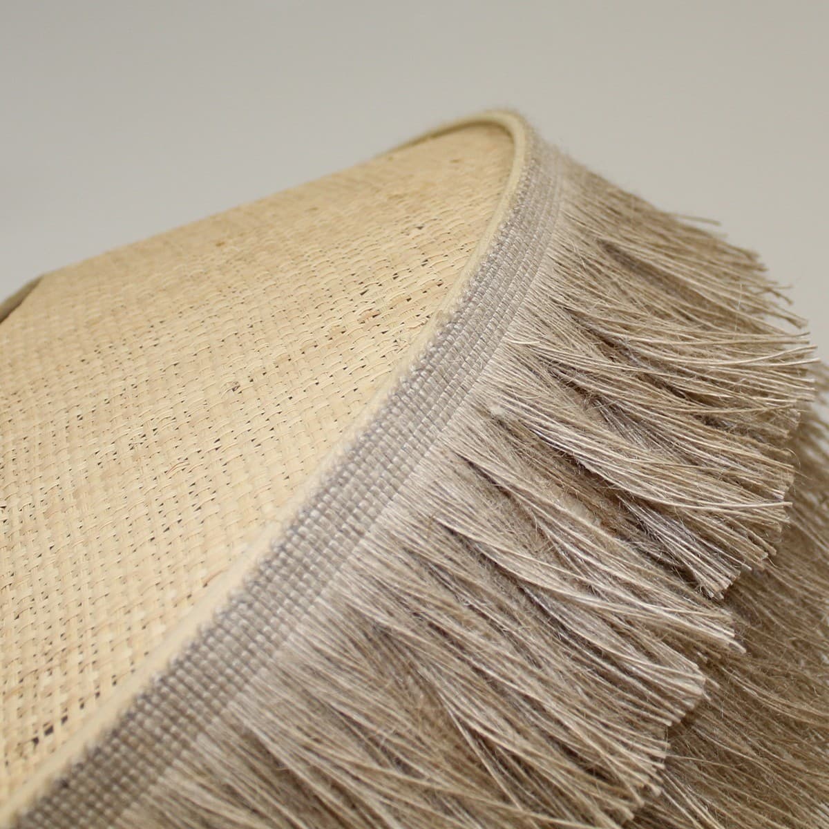 Soleado Flare Shade Only in Raffia with Jute Fringe-img-4