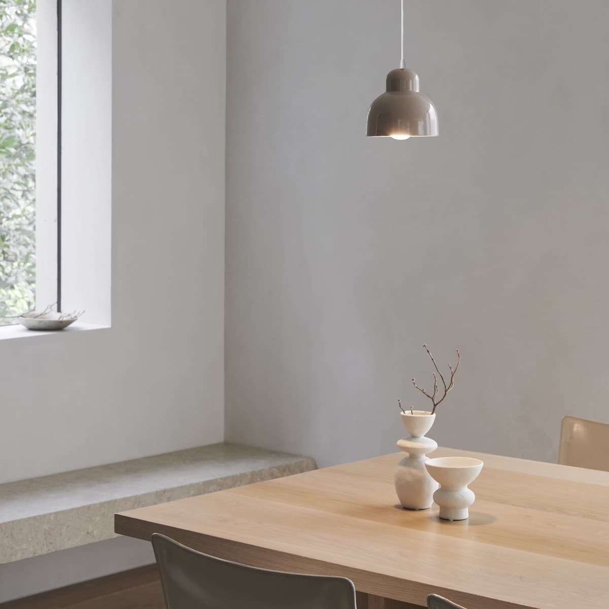 Berimbau 1 Light Pendant in Sand Grey-img-2
