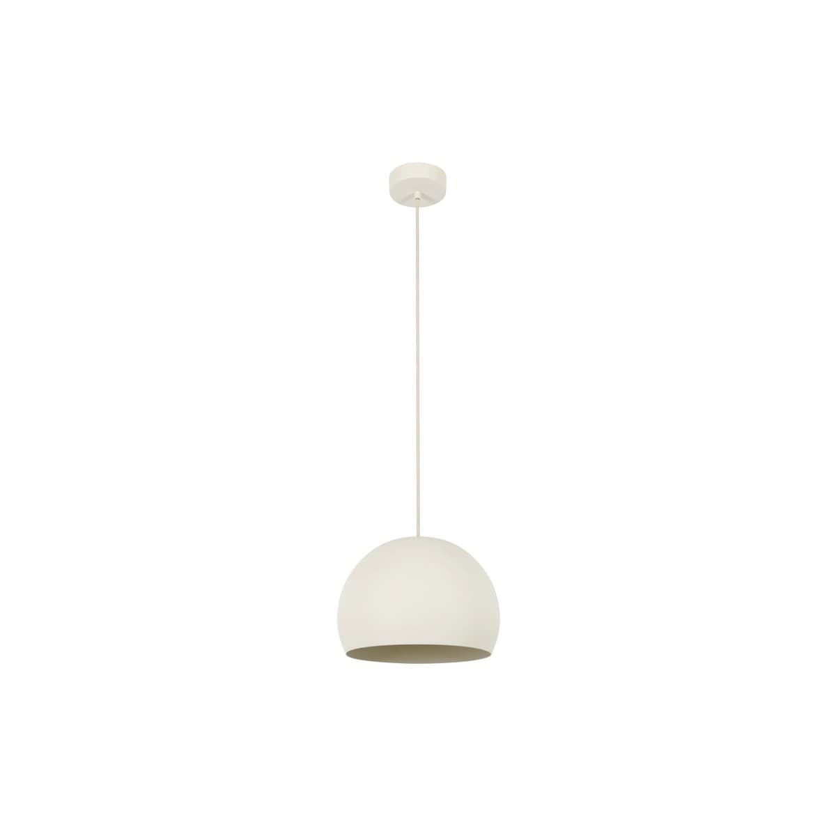 July 1 Light Round Pendant in Textured Chalk-img-1
