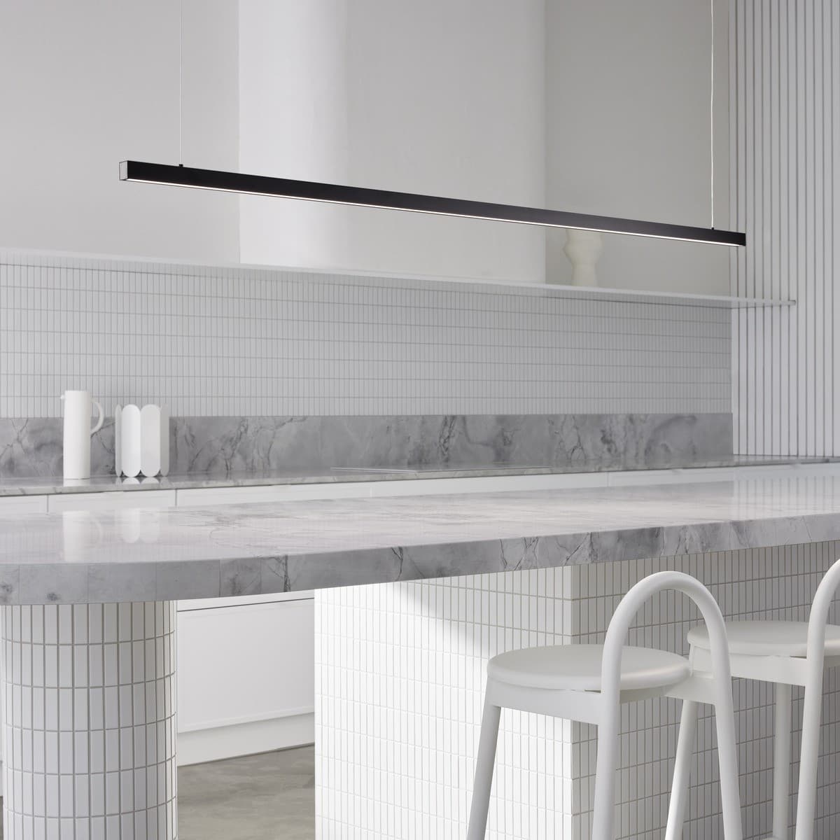 Strix III 1.8m LED Pendant with Extended Suspension in Black-img-2