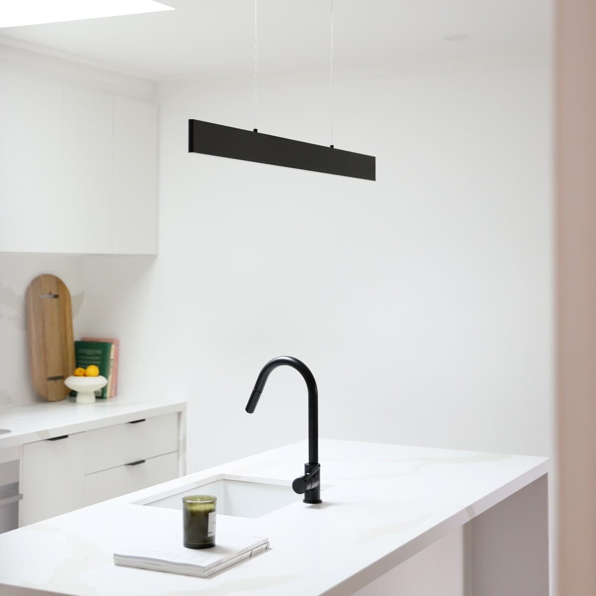 Contempo 1.2m LED Up/Down Pendant in Black-img-4
