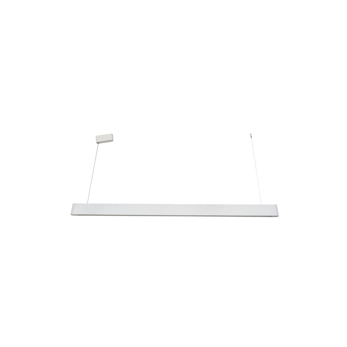Cedar 1.8m LED Colour-Shifting Pendant in Ribbed White Wood-img-1