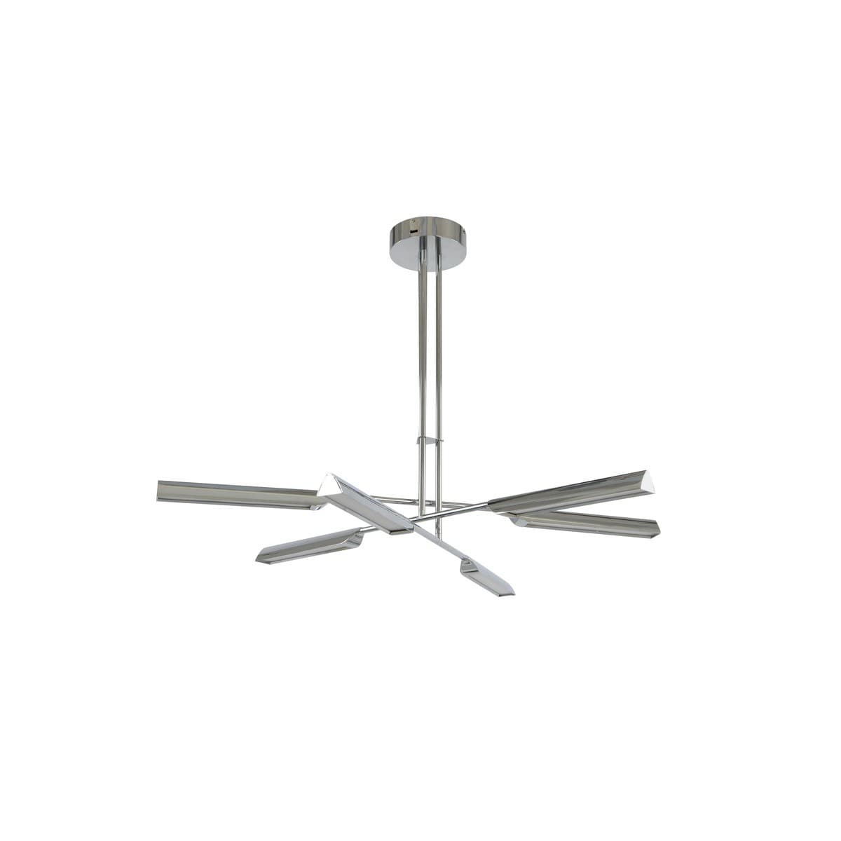 Coates 6 Light LED Colour Switching Flare Pendant in Polished Chrome-img-1