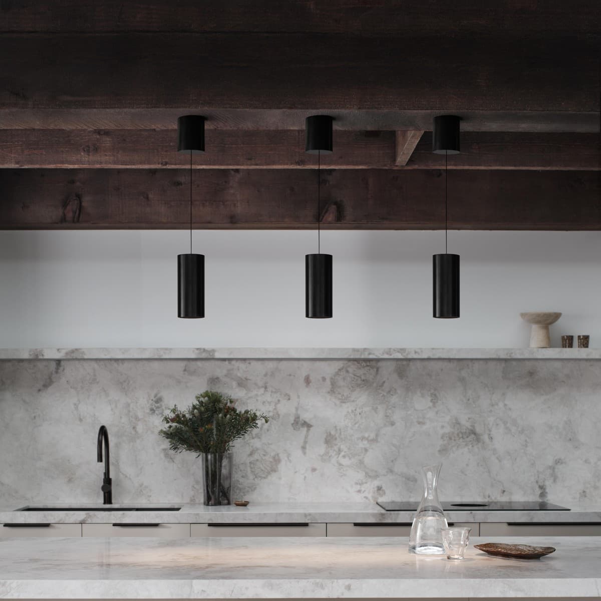 Ison LED Rise and Fall Pendant in Black-img-4