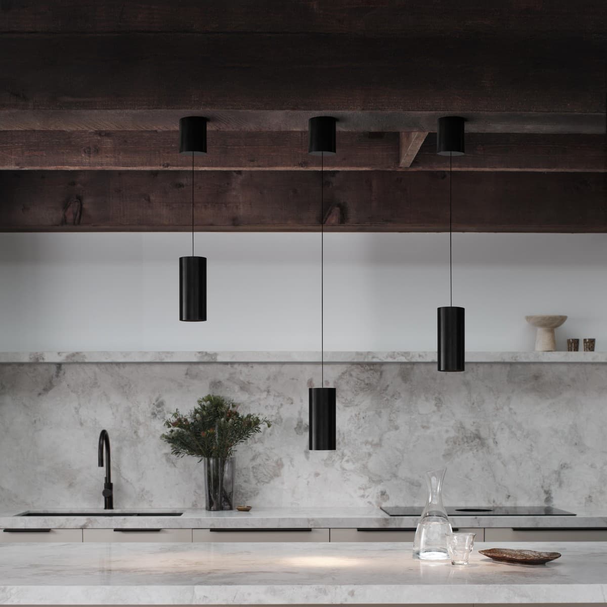 Ison LED Rise and Fall Pendant in Black-img-5
