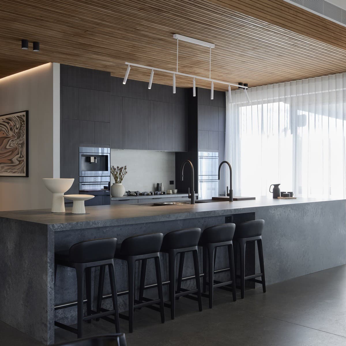 MFL Duke 7 Light LED Colour-Shifting Pendant in White with Adjustable Telescopic Heads-img-3