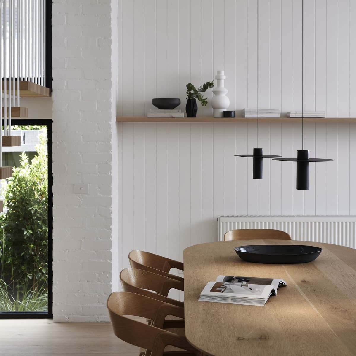 MFL Abel 1 Light LED Colour-Shifting Pendant in Black