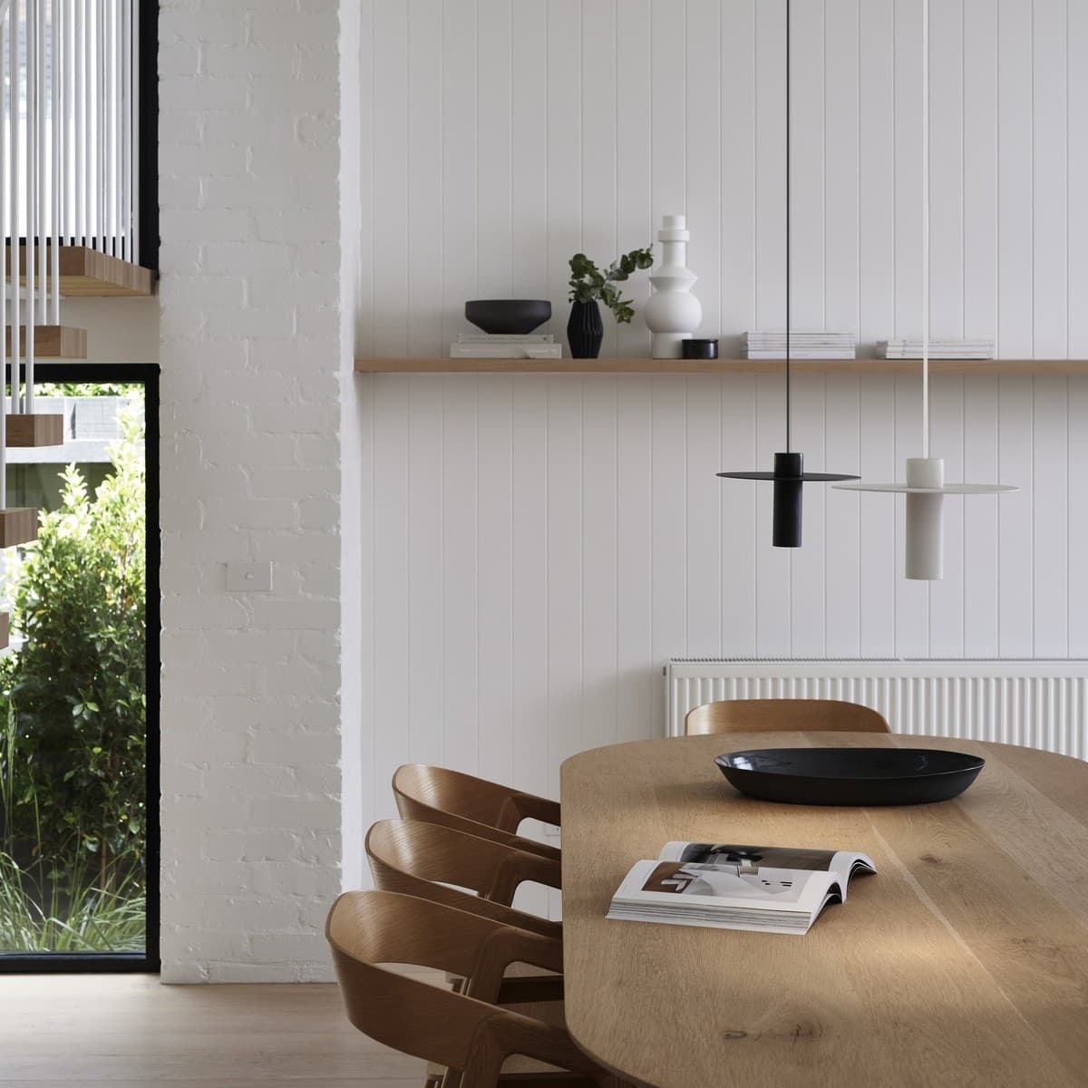 MFL Abel 1 Light LED Colour-Shifting Pendant in White
