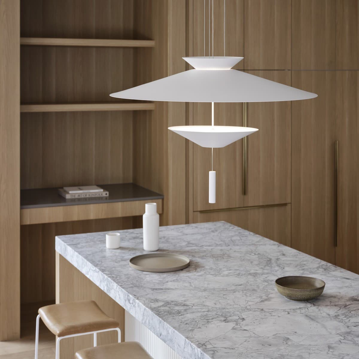 MFL Solstice 800mm LED Adjustable Pendant in Chalk White