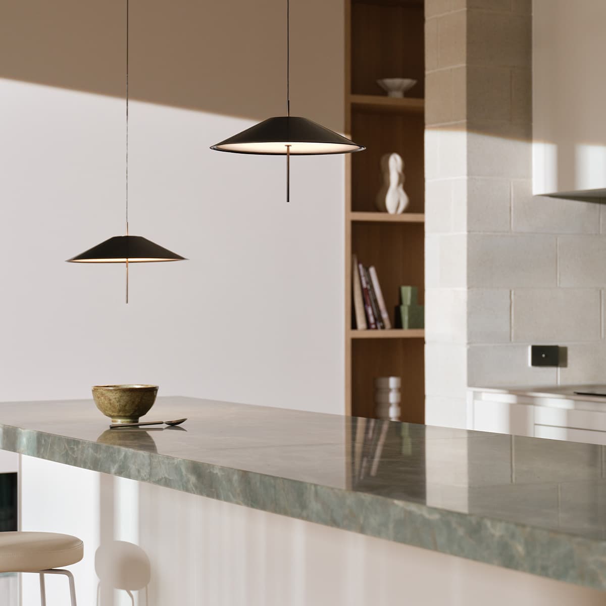 MFL Solstice 350mm LED Rise and Fall Pendant in Bronze