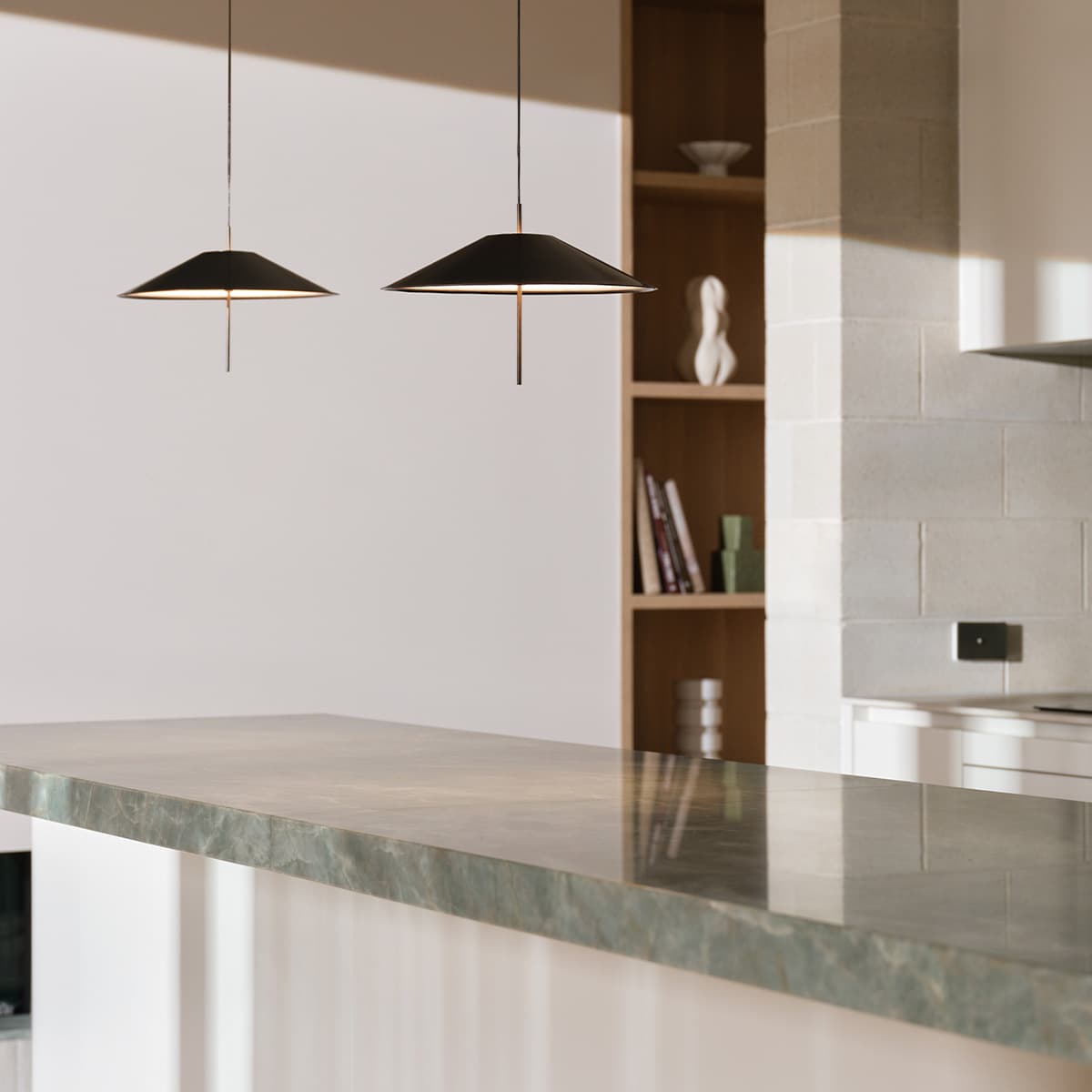 MFL Solstice 350mm LED Rise and Fall Pendant in Bronze