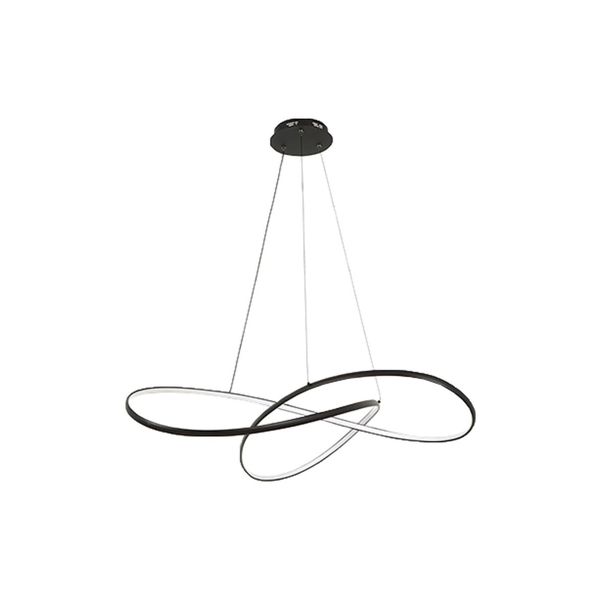 Orbit LED Colour-Shifting Medium Pendant in Black-img-1