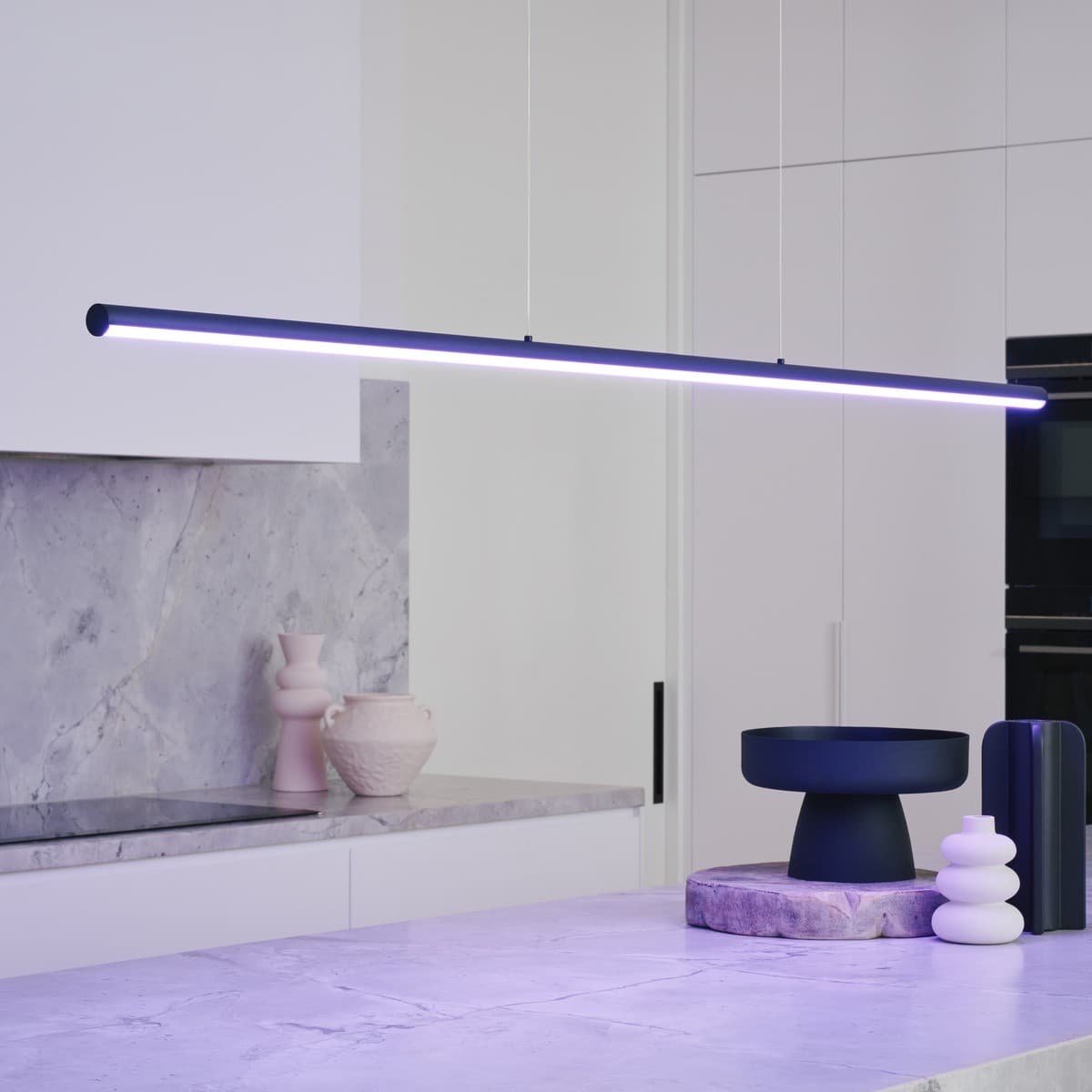 Lucci Connect Beam 1.8m LED RGB Smart Pendant with Day Night Sleep in Black-img-3