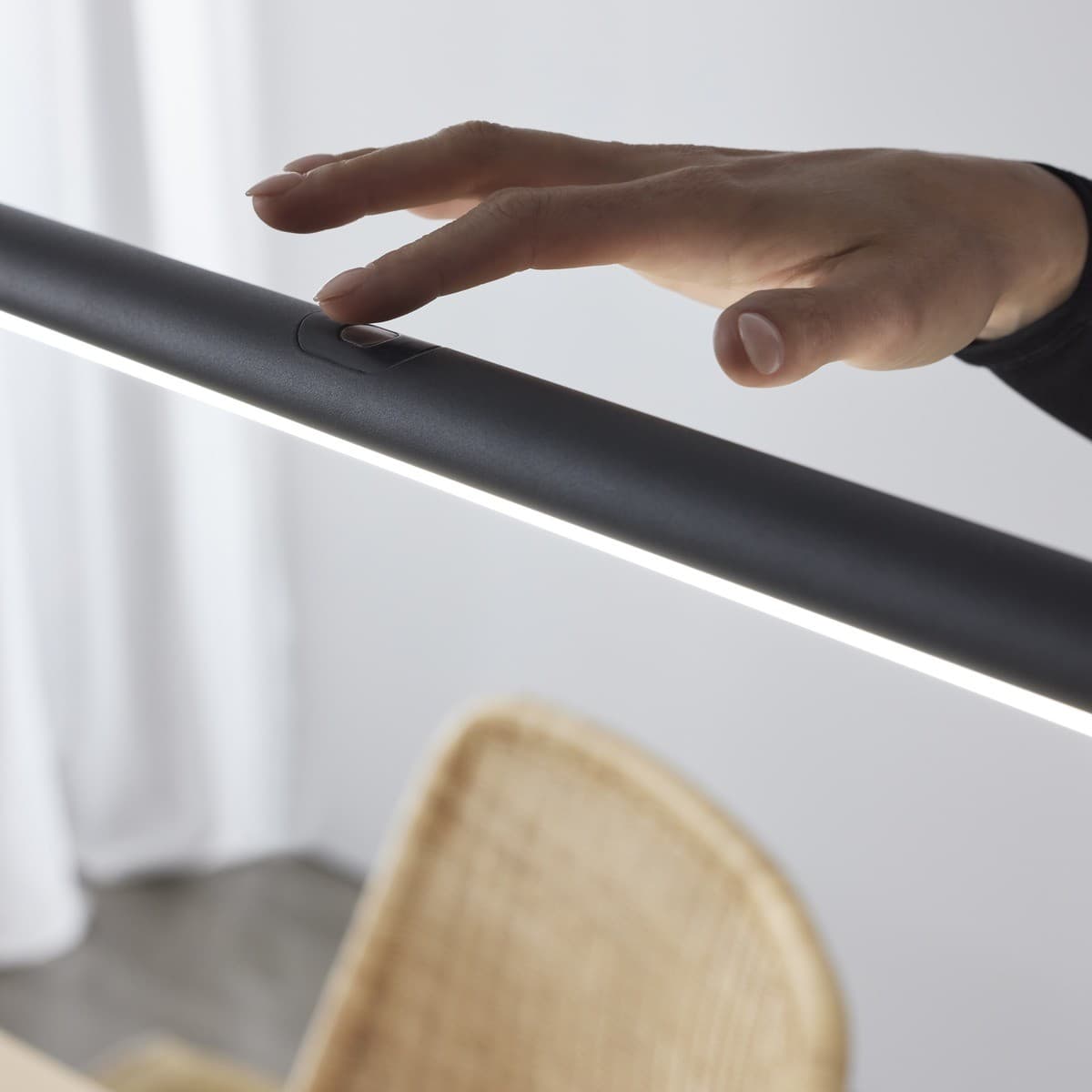 Lucci Connect Beam 1.8m LED RGB Smart Pendant with Day Night Sleep in Black-img-7