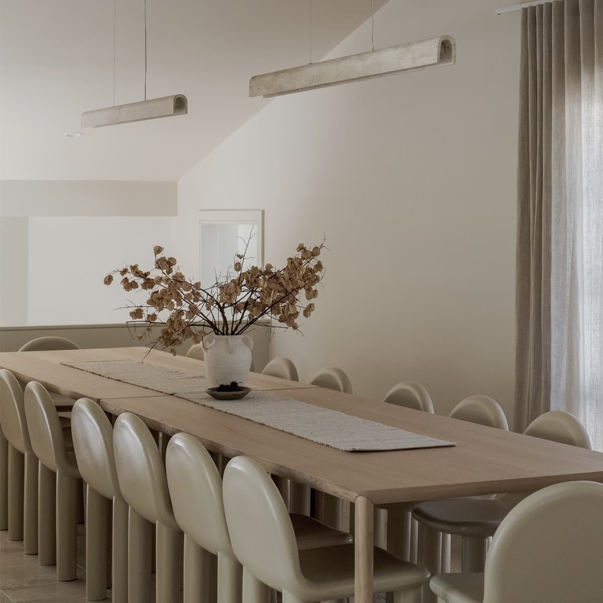 Bridge 1.5m LED Colour-Shifting Linear Pendant in Travertine-img-4