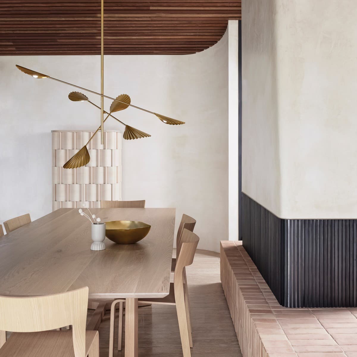 Caspian 6 Light LED Colour-Shifting Flare Pendant in Aged Brass-img-2