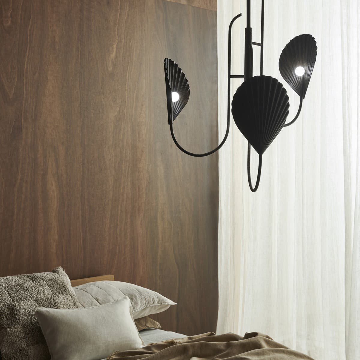 Caspian 3 Light LED Colour-Shifting Drop Pendant in Rust Finish