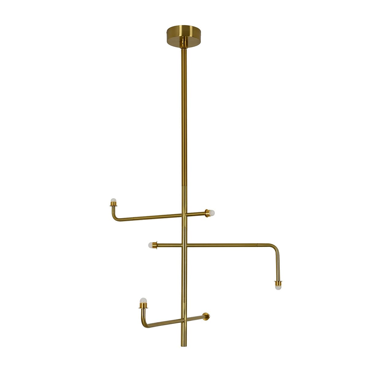 Orray 6 Light LED Colour-Shifting Drop Pendant Frame Only in Aged Brass
