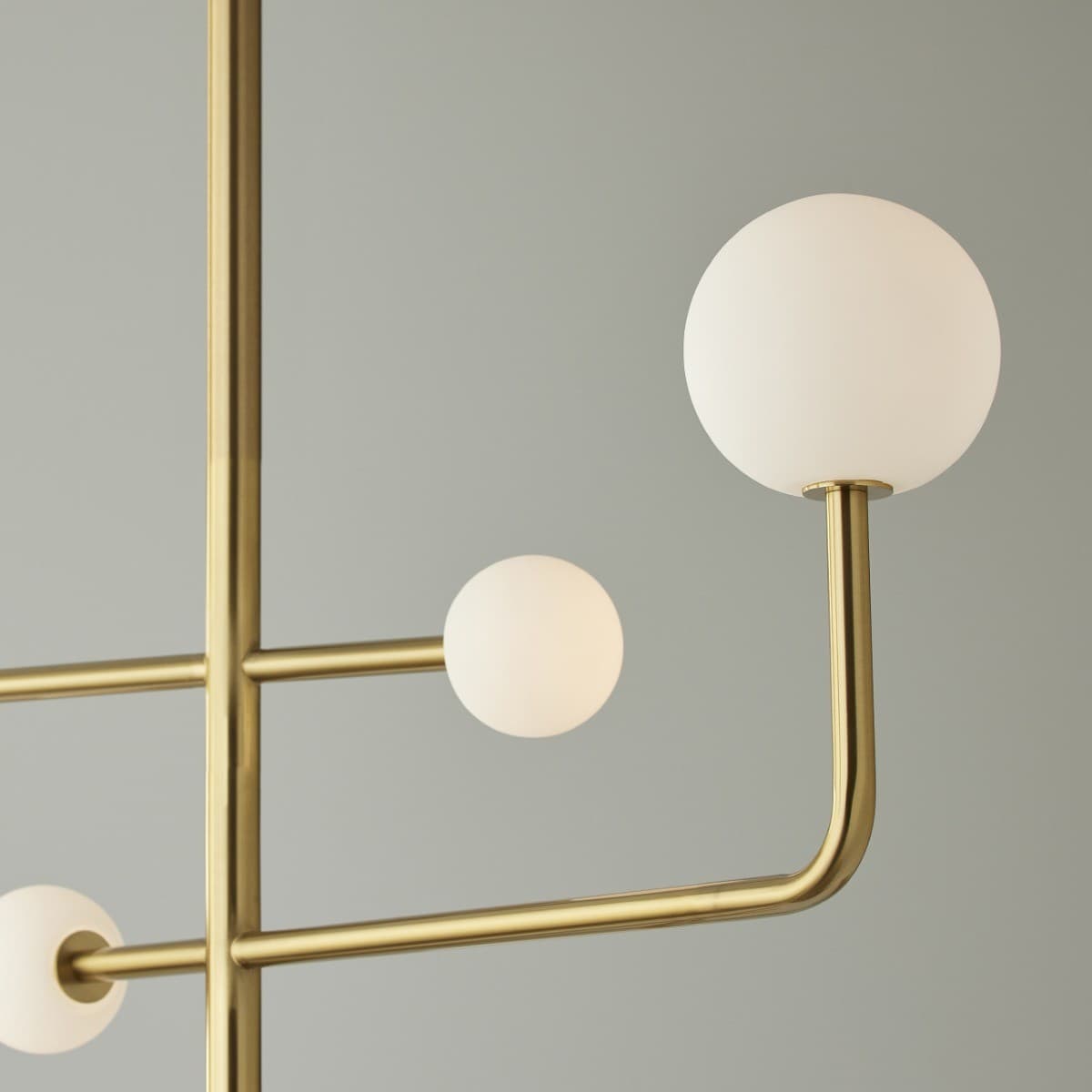 Orray 6 Light LED Colour-Shifting Drop Pendant Frame Only in Aged Brass