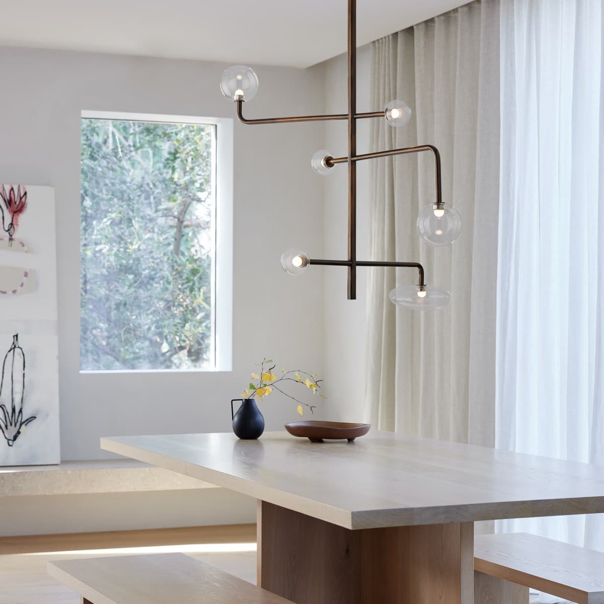 Orray 6 Light Glass Shade Set in Clear