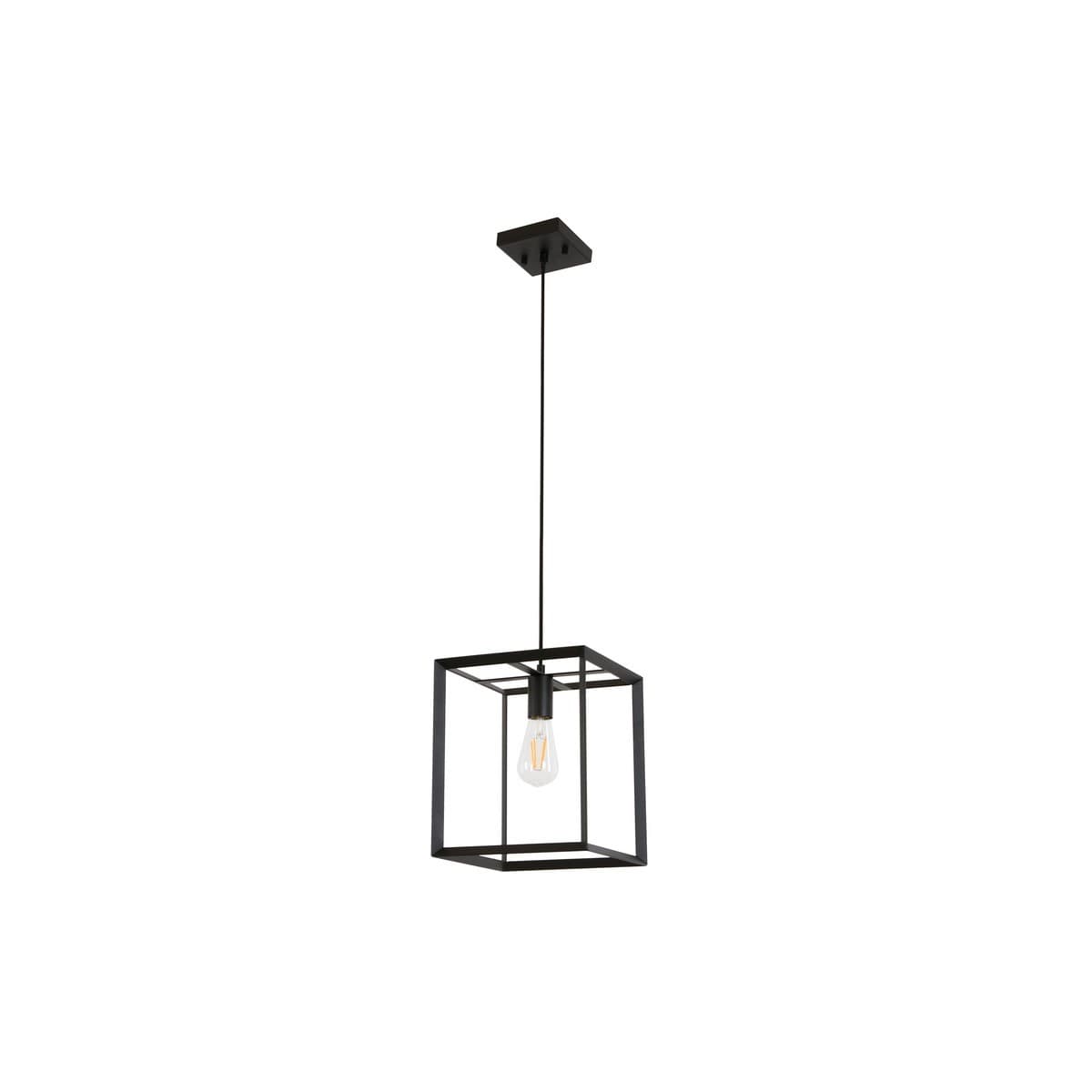 North 1 Light Small Pendant in Black