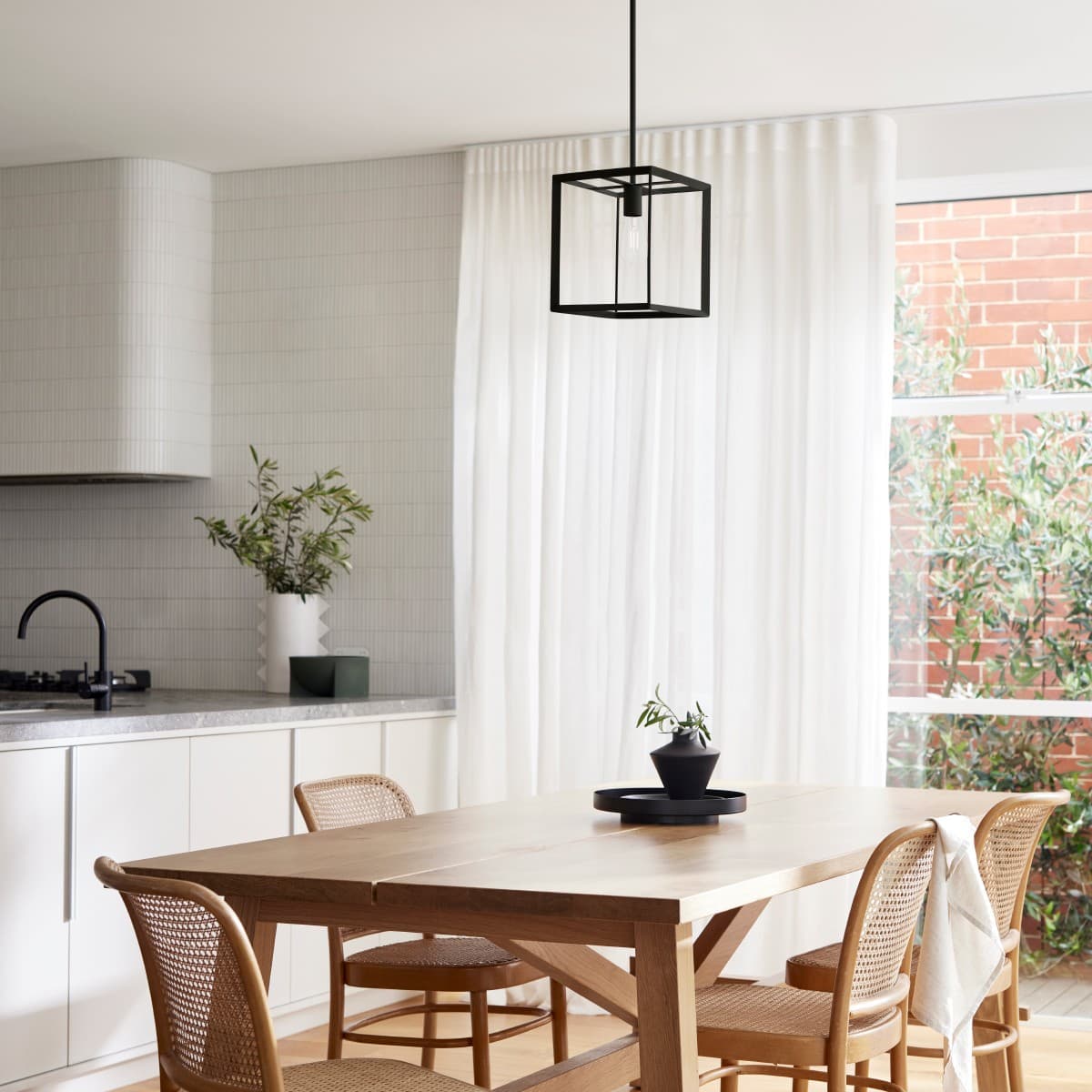 North 1 Light Small Pendant in Black