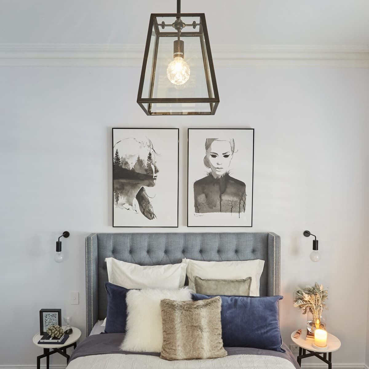 Southampton 1 Light Pendant in Antique Black-img-3