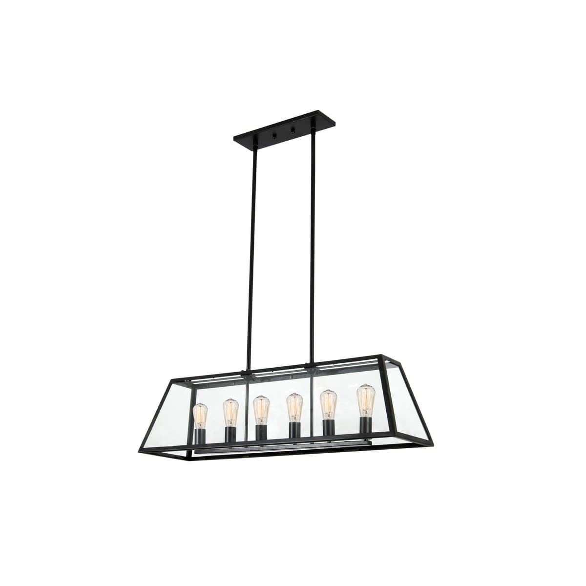 Southampton 6 Light Pendant in Antique Black-img-1