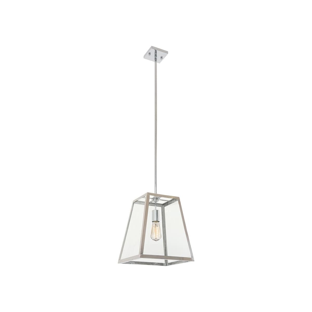 Southampton 1 Light Pendant in Polished Stainless Steel-img-1