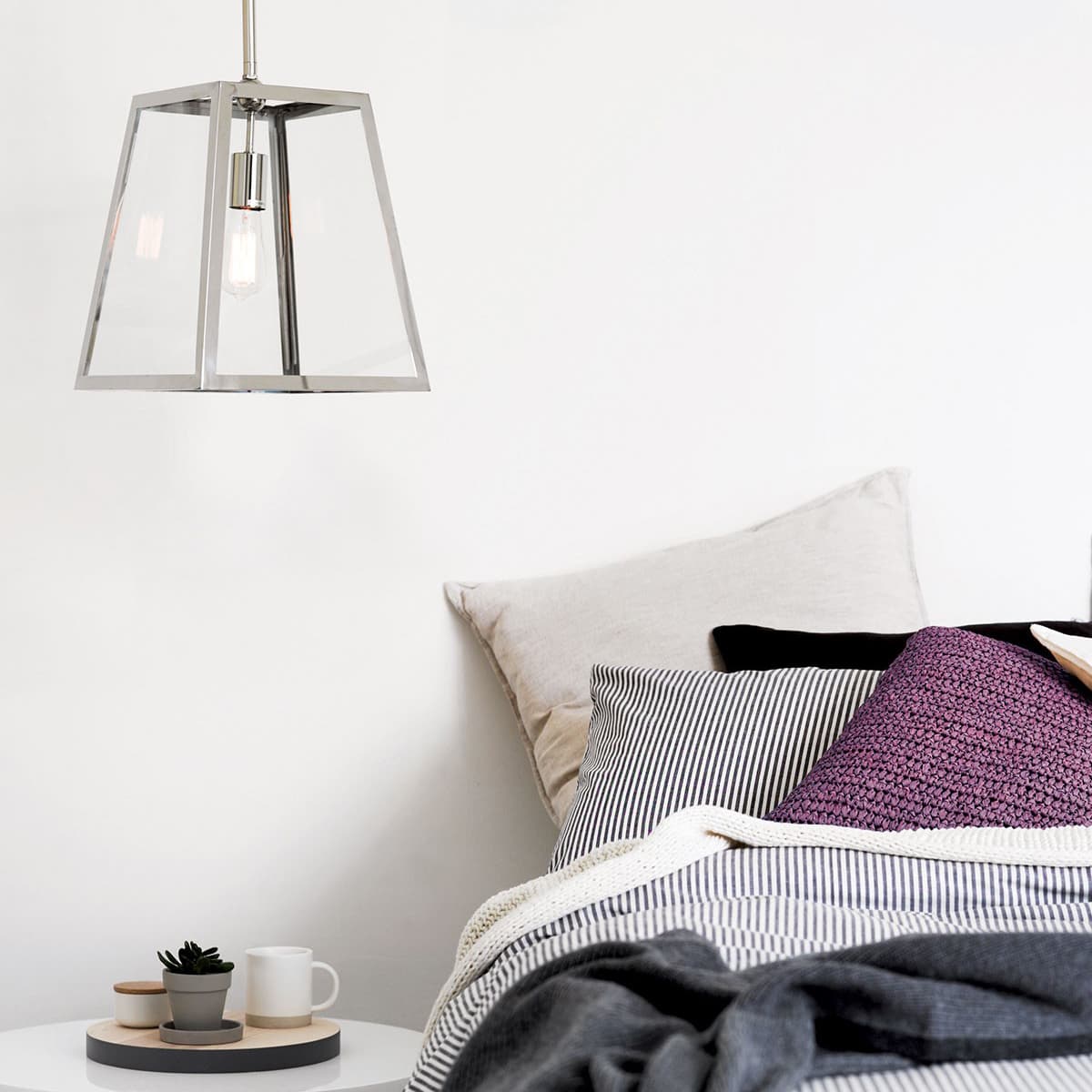 Southampton 1 Light Pendant in Polished Stainless Steel-img-3