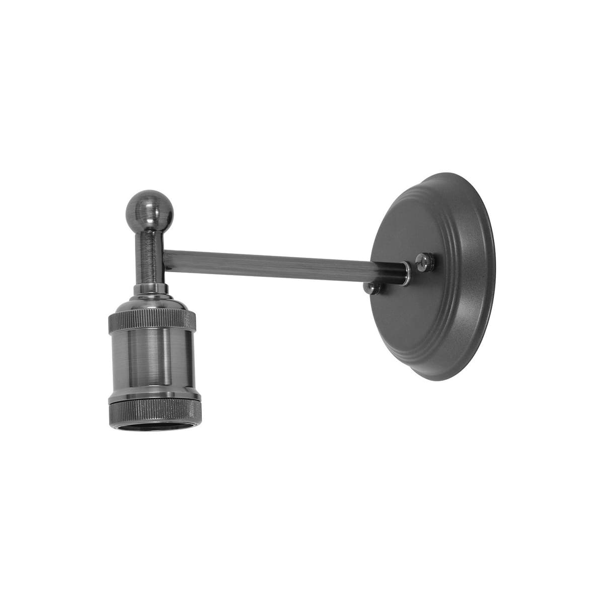 Manor 1 Light Wall Bracket Frame in Antique Nickel