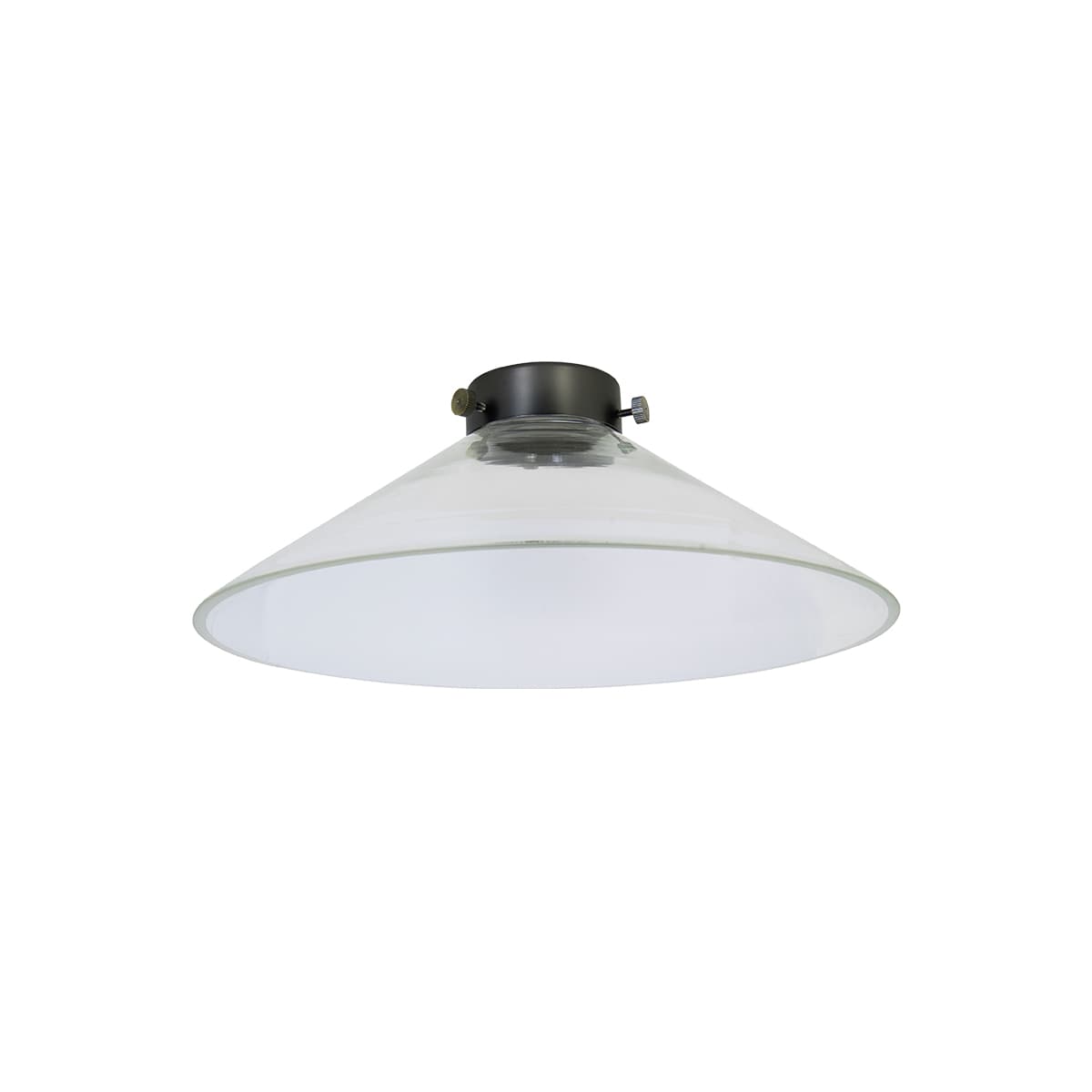 Manor 300mm Conical Shade in Clear Glass